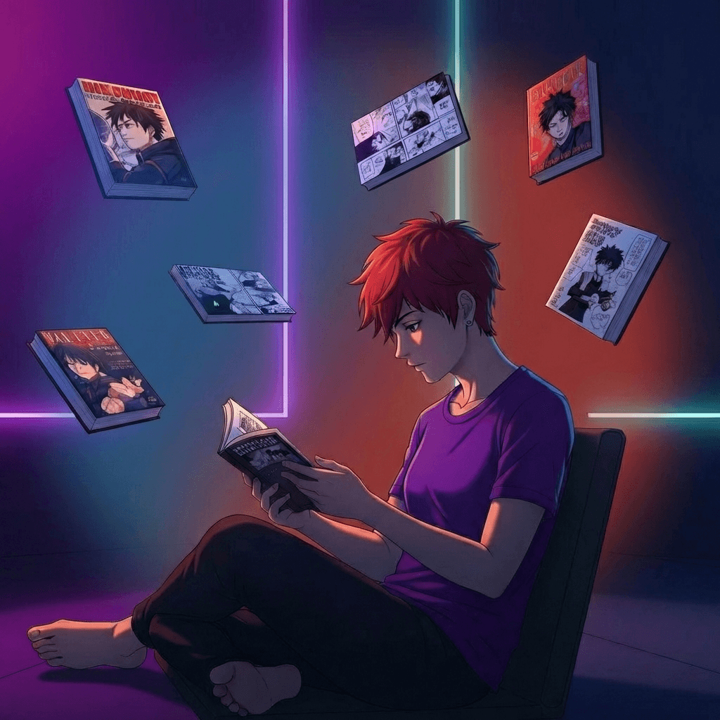 A reader tracking their manga progress with Checkpoint